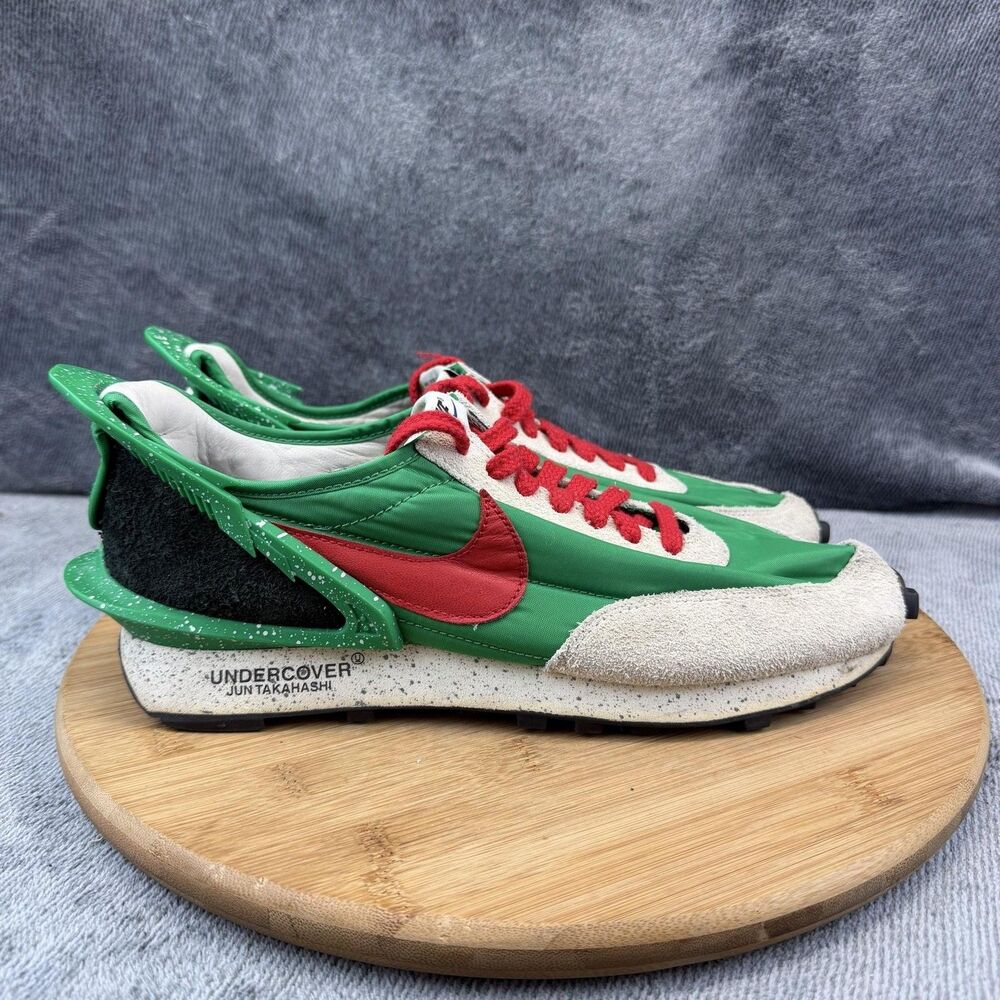 Nike Daybreak Undercover Shoes Unisex Size 10.5 Green Red Sneakers CJ3295-300